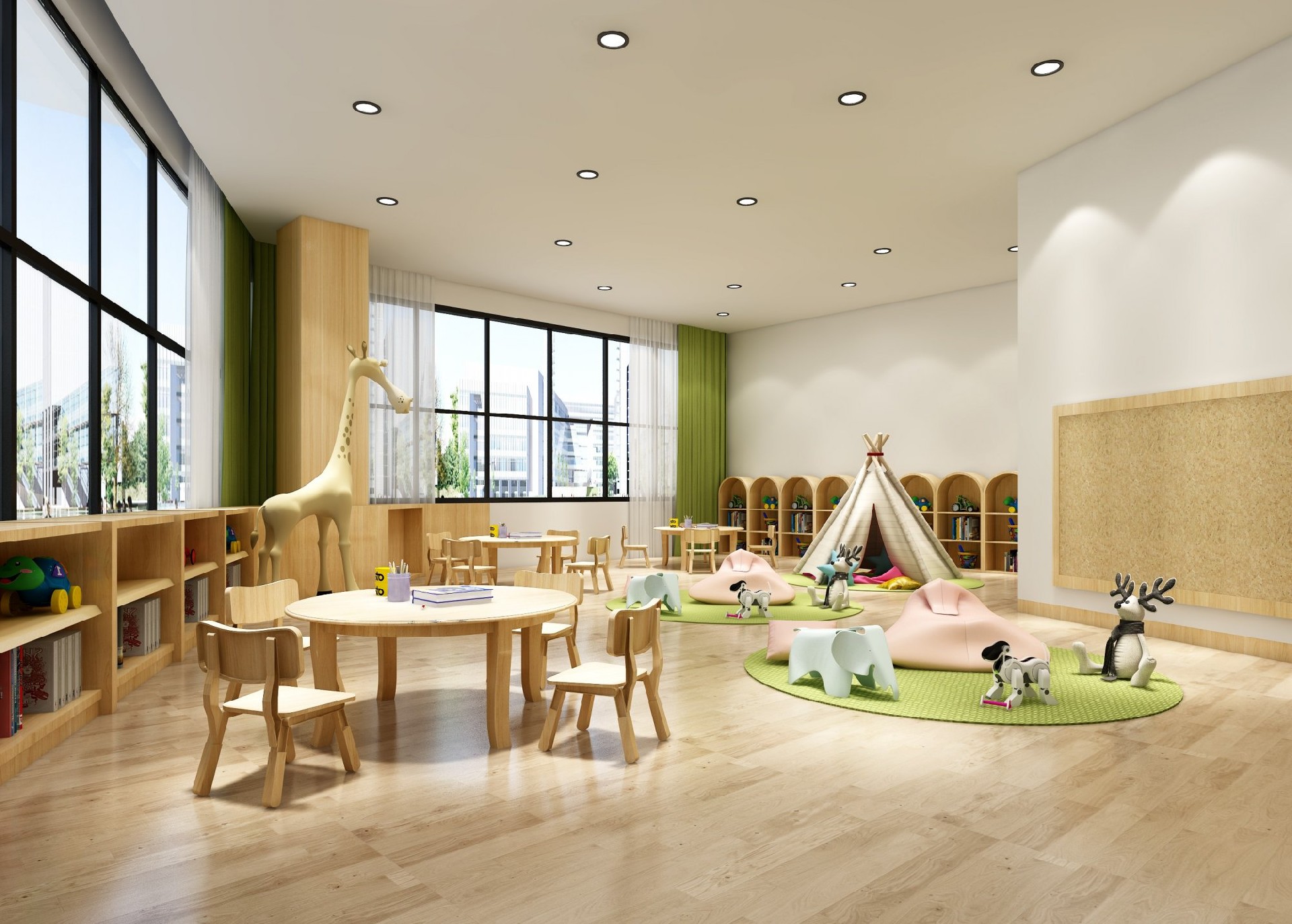 嘉兴幼儿园装修设计效果图：打造舒适、安全、充满童趣的幼儿园环境